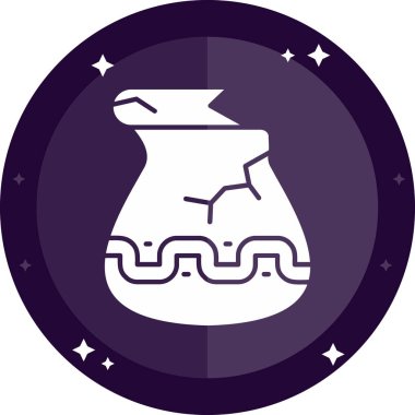 Tek bir gaz simgesinin vektör illüstrasyonu