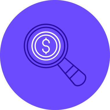 Dolar. Web simgesi basit illüstrasyon