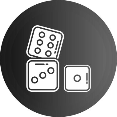 Casino çip simgesi. Basit örnek casino çip vektör simgesi beyaz arka plan üzerinde izole web tasarımı için