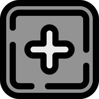 Artı. Web simgesi basit illüstrasyon