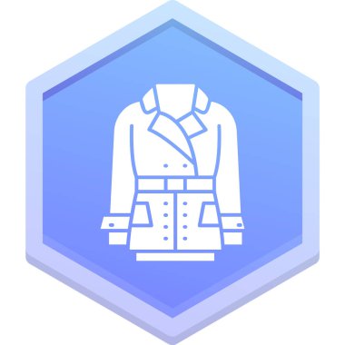 Ceket. Web simgesi basit illüstrasyon