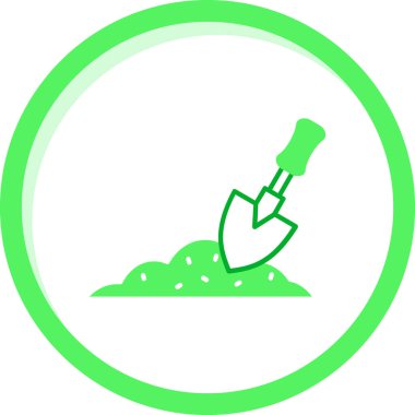 kürek simgesi vektör illüstrasyonu