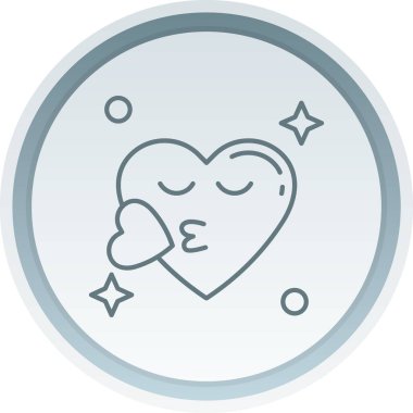 Kalp ikonu vektör illüstrasyonu