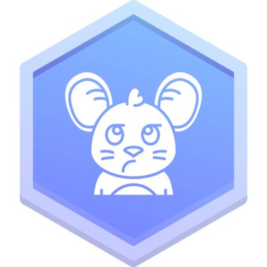 Moda tarzında izole edilmiş hayvan simgesi