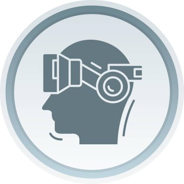 VR simgesi. Web tasarımı için vr vektör simgelerinin basit çizimi