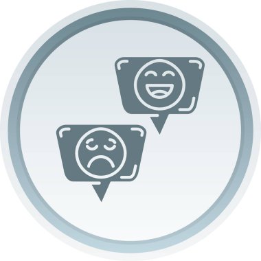 üzgün yüz simgesi vektör illüstrasyonu