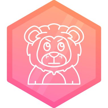 çizgi panda simgesi beyaz arkaplanda izole edildi. Hayvan işareti. Renkli taslak konsepti. vektör.