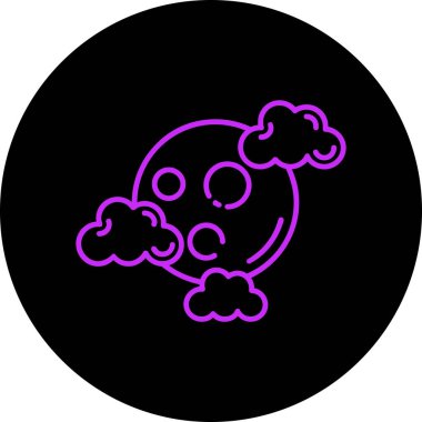 Bulut simgesinin vektör illüstrasyonu