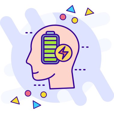 doutline biçiminde şarj edilmiş pil simgesi