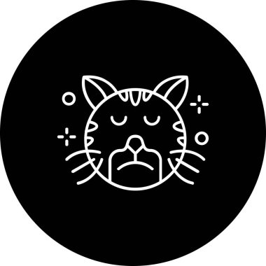 kedi simgesi modada izole edilmiş arkaplan