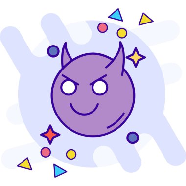 Beyaz arkaplan vektör sembolü üzerinde izole edilmiş ana hat biçiminde cadılar bayramı simgesi