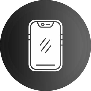 Moda tarzında izole edilmiş telefon simgesi