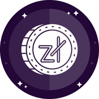 Bozuk para simgesinin vektör illüstrasyonu