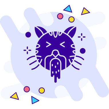 Kedi kedi ikonu vektör. logotype