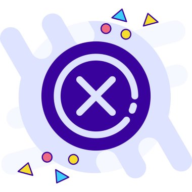 Siyah çizgi sihirli top ikonu beyaz arkaplanda izole edildi. Sihirli top. Rastgele dinamik şekiller. vektör.