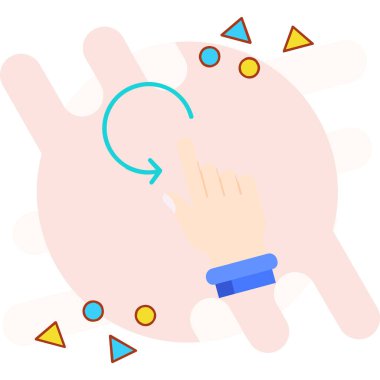 Parmak gösterme simgesi - taslak biçimi