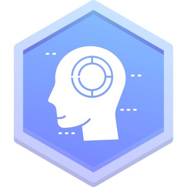 Beyin stilinde yüz simgesi olan beyin