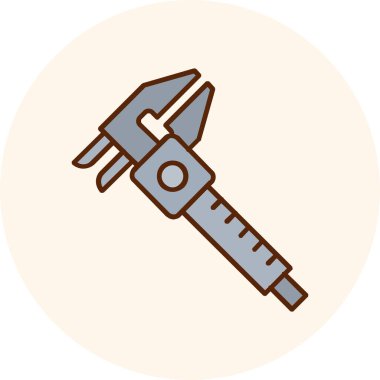 Tornavida. Web simgesi basit illüstrasyon