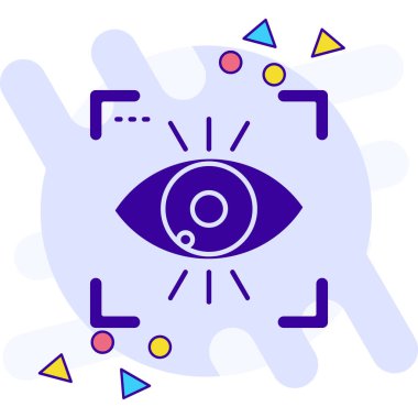 Göz simgesi vektör illüstrasyonu