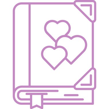 Aşk kartı. Basit ağ simgesi