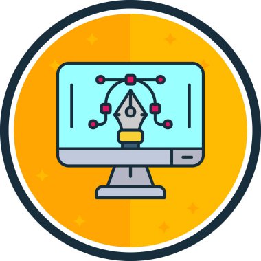 bilgisayar simgesi, vektör illüstrasyonu