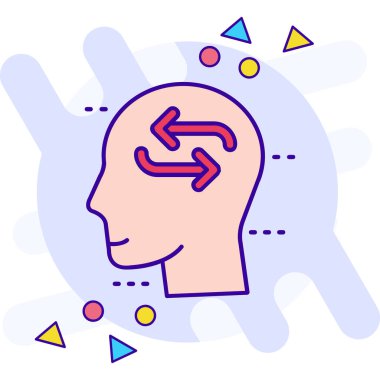 Tamamlanmış tasarımda beyin simgesi