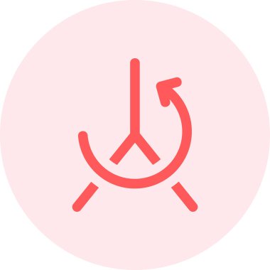 Bir noel ağacı simgesinin vektör illüstrasyonu