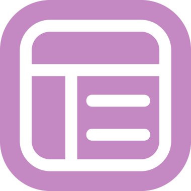 Tek bir simgenin vektör illüstrasyonu