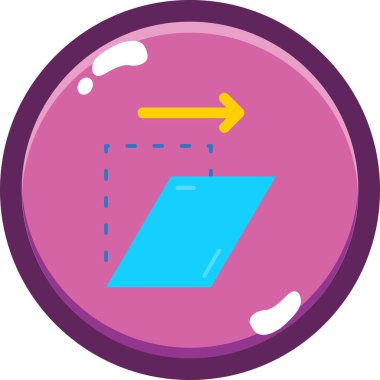 Çizgi film simgesinin vektör çizimi