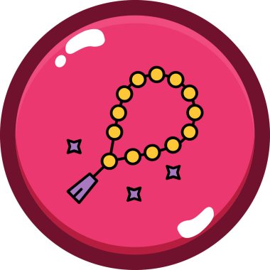 Bir karikatür ve kırmızı kalbin vektör çizimi