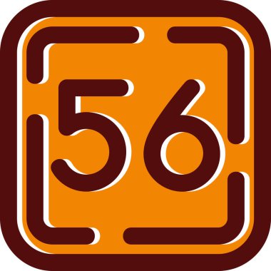 Turuncu ve siyah renkli 556 numara.