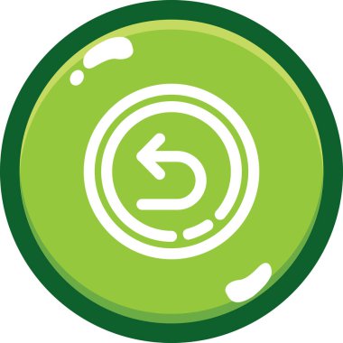 Dairesel düğmenin vektör illüstrasyonu