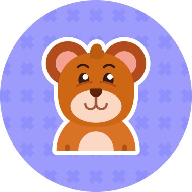 hayvan simgesi vektör illüstrasyonu