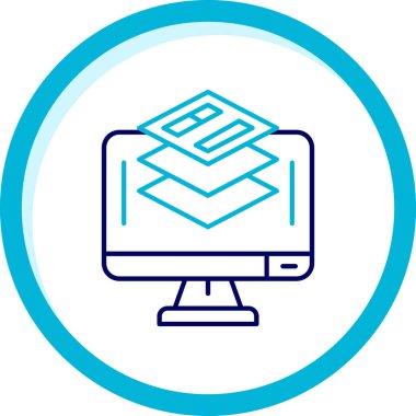 vektör dizüstü simgesi illüstrasyonu