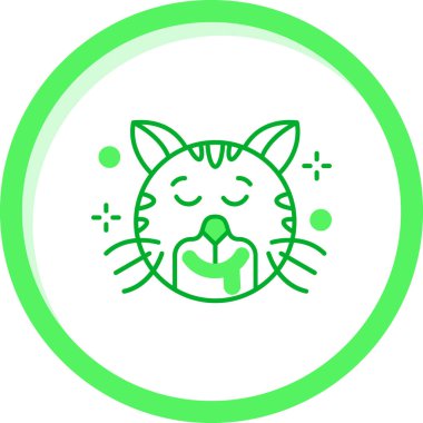 hayvan kedi simgesi vektör illüstrasyonu