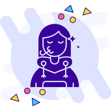 kadın gövde simgesi vektör çizimi