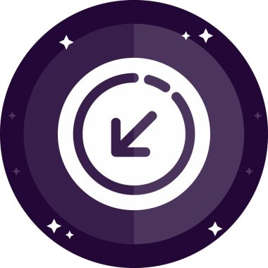 pusula simgesi, vektör illüstrasyonu