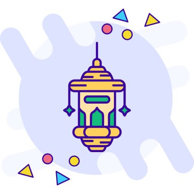 ramadan kareem lamba ikon vektör illüstrasyonu