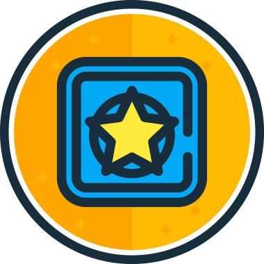 Ödülü rozet vektör simgesi