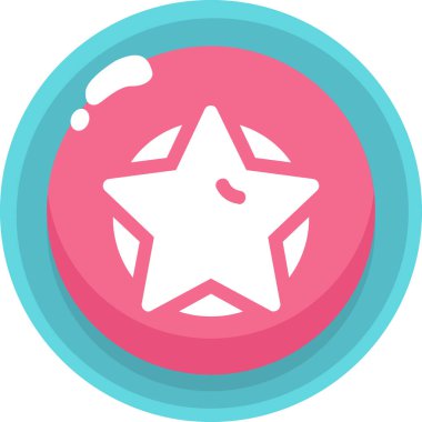 Yıldız. Web simgesi basit illüstrasyon