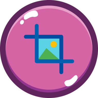 Bir harita simgesinin izole edilmiş tek bir simgesinin vektör çizimi