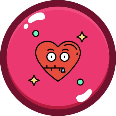 Cadılar Bayramı ikon vektör illüstrasyonu