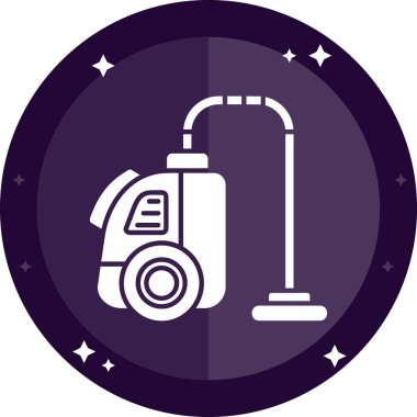 Bir elektrik süpürgesinin vektör illüstrasyonu