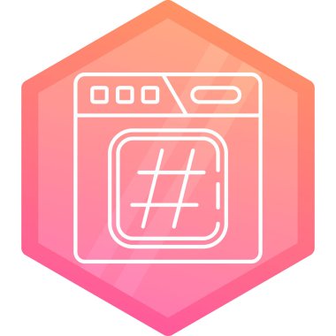 Mutfak fırını. Web basit simgesi