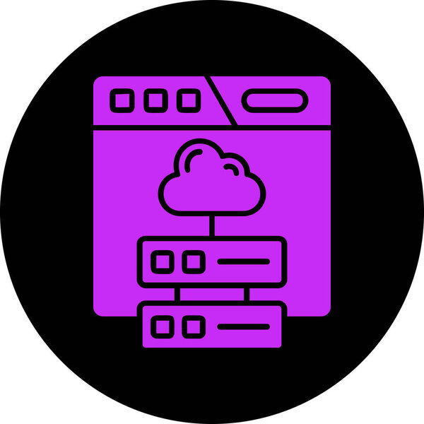 Иллюстрация вектора значка облака