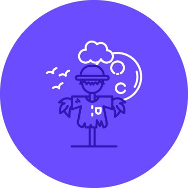 Bir cadının vektör illüstrasyonu