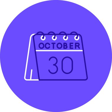 Takvim simgesi, vektör çizimi