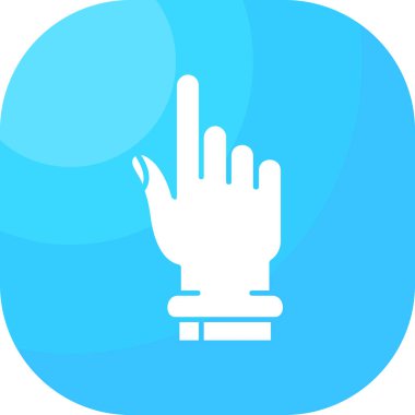 parmak jestleri simgesi ile doldurulmuş - özet biçimi