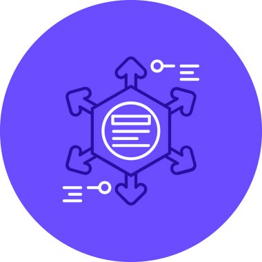 Modern bir simgenin vektör illüstrasyonu