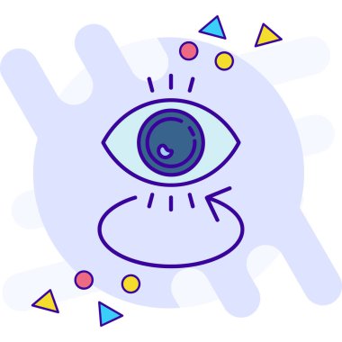 Göz. Web simgesi basit illüstrasyon